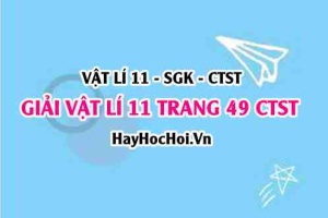 Giải Vật lí 11 trang 49 Chân trời sáng tạo SGK